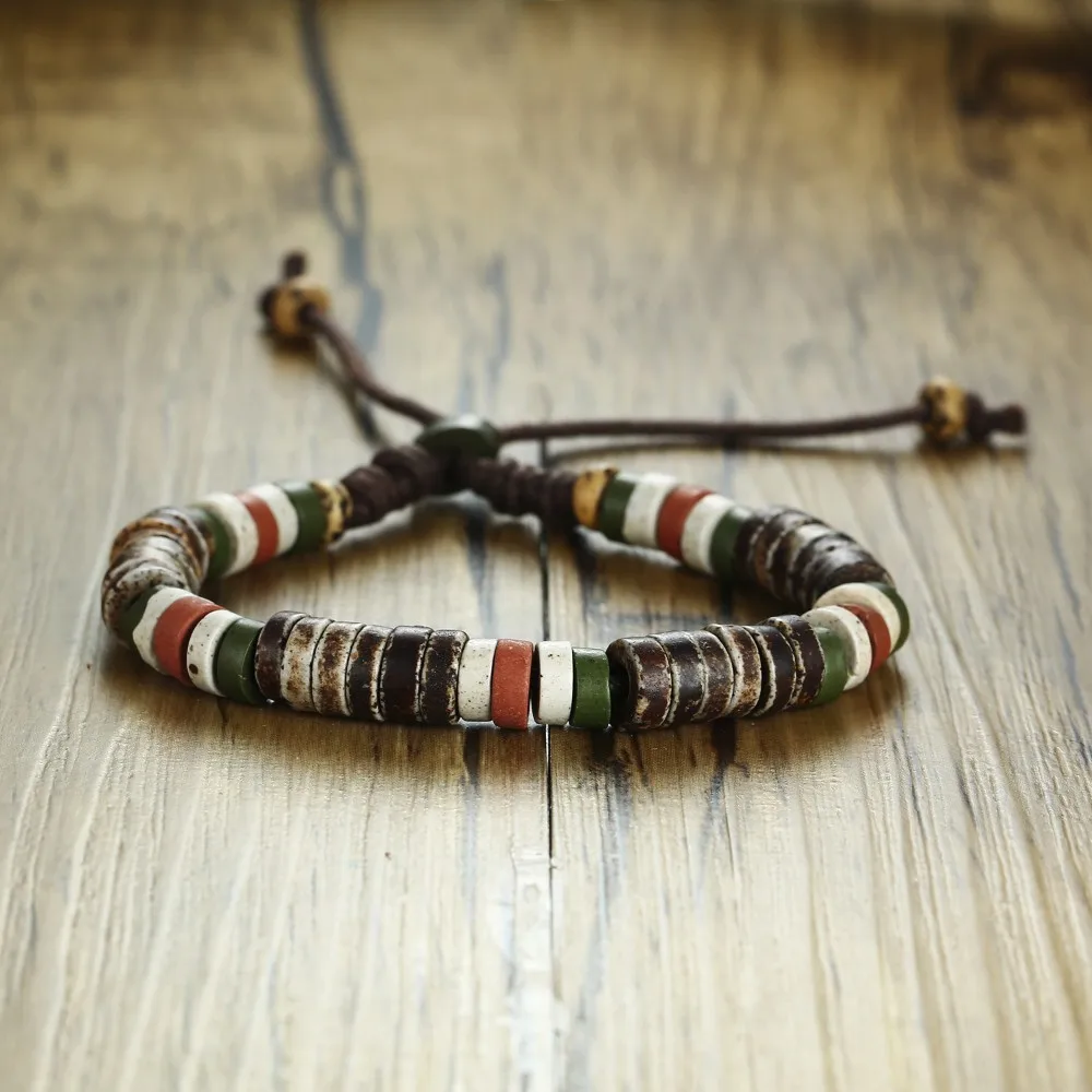 

Antique Beaded Bracelet Ancient African And Mexican Beads Bracelets Tribal Style Unisex Jewelry