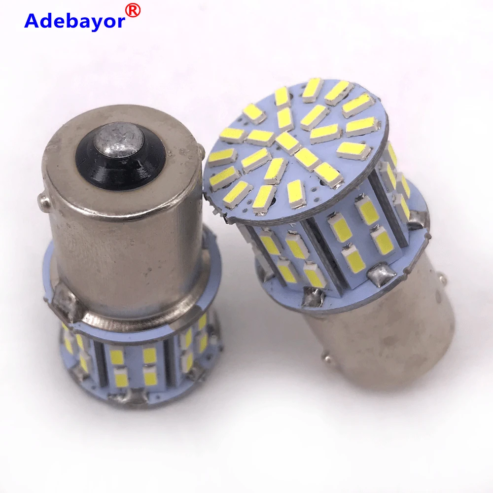6 шт. супер яркий BA15S 1156 P21W 50SMD Led 1206 12V 3014 автомобильный тормоз светильник