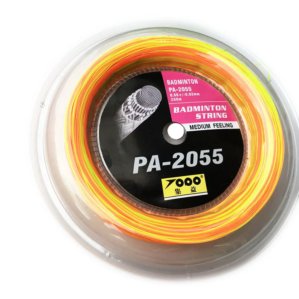 orange yellow 1 Катушка/лот Радужная бадминтон струнная катушка 200 м - Цвет: orange yellow