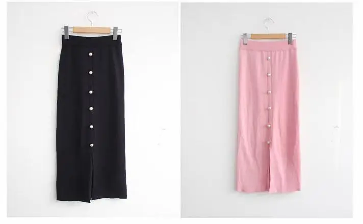 Женский трикотажный комплект из двух предметов элегантный осенне-зимний свитер