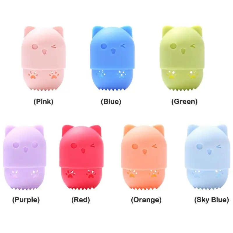 Милый мини косметический чехол для хранения слоеного силикона