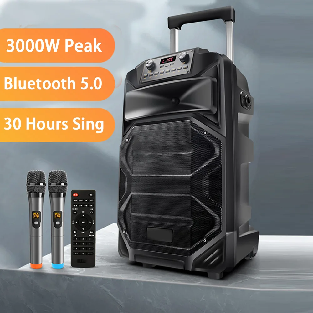 Bluetooth колонка 3000 Вт 1000 с сабвуфером|Портативные колонки| |