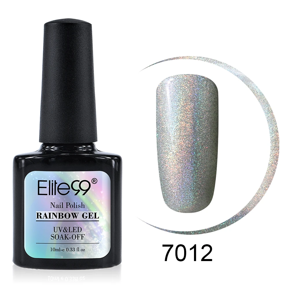 Elite99 10ml Rainbow Shimmer Nail Gel Polish Lacquer Soak off UV LED Vernis Semi Permanant Art Design Varnish | Красота и здоровье