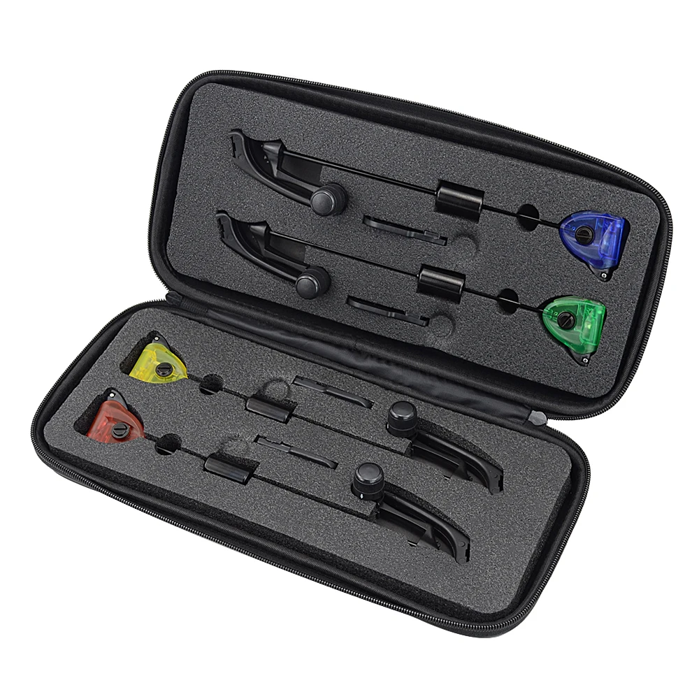 

LED Carp Fishing Swingers Set in Case for Bite Alarm Bite Indicators