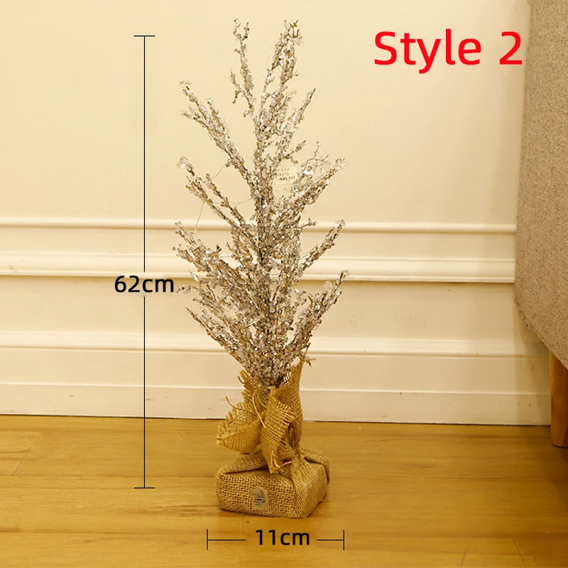 Style 2 Светодиодный ночник для рождественской елки, сосулька, домашняя атмосфера, рождественские легкие гирлянды, подарок для свадебной вечеринки - Испускаемый цвет: Style 2
