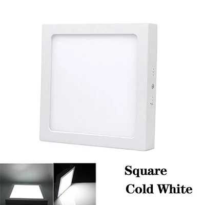 Cold White Square AC85-265V светодиодный потолочный светильник ультра-тонкая стильная потолочная лампа 6 Вт 12 Вт 18 Вт 24 Вт Светодиодный светильник Акриловая водонепроницаемая лампа - Цвет корпуса: Cold White Square