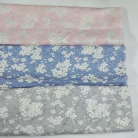 50x160cm so pretty 3 colors japanese sakura cherry blossom flower printed 100 cotton fabric baby cloth apparel dress textile
