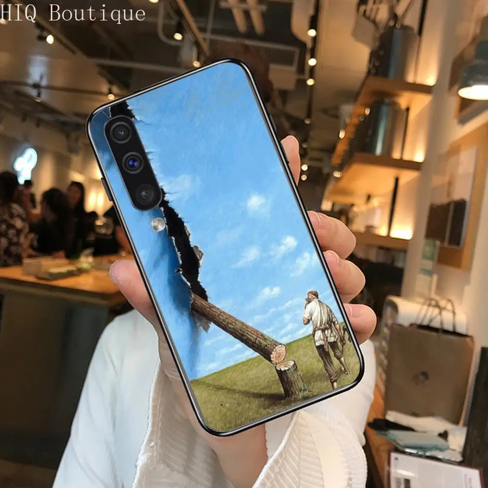 

Art life Phone Case Hull For Samsung Galaxy A 3 5 6 7 8 9 E 2018 Plus 2017 E S Black Shell Art Cell Cover TPU