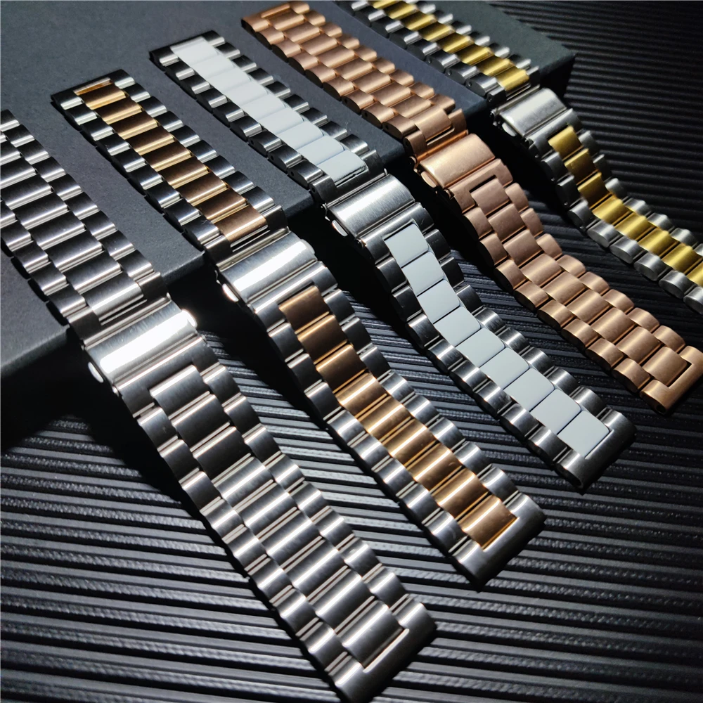20mm 22mm Metal Stainless Steel Watchband for HUAWEI Watch 2 3 Pro Wrist Strap for HUAWEI GT 2 46/42mm/GT2e Watch Bracelet Band