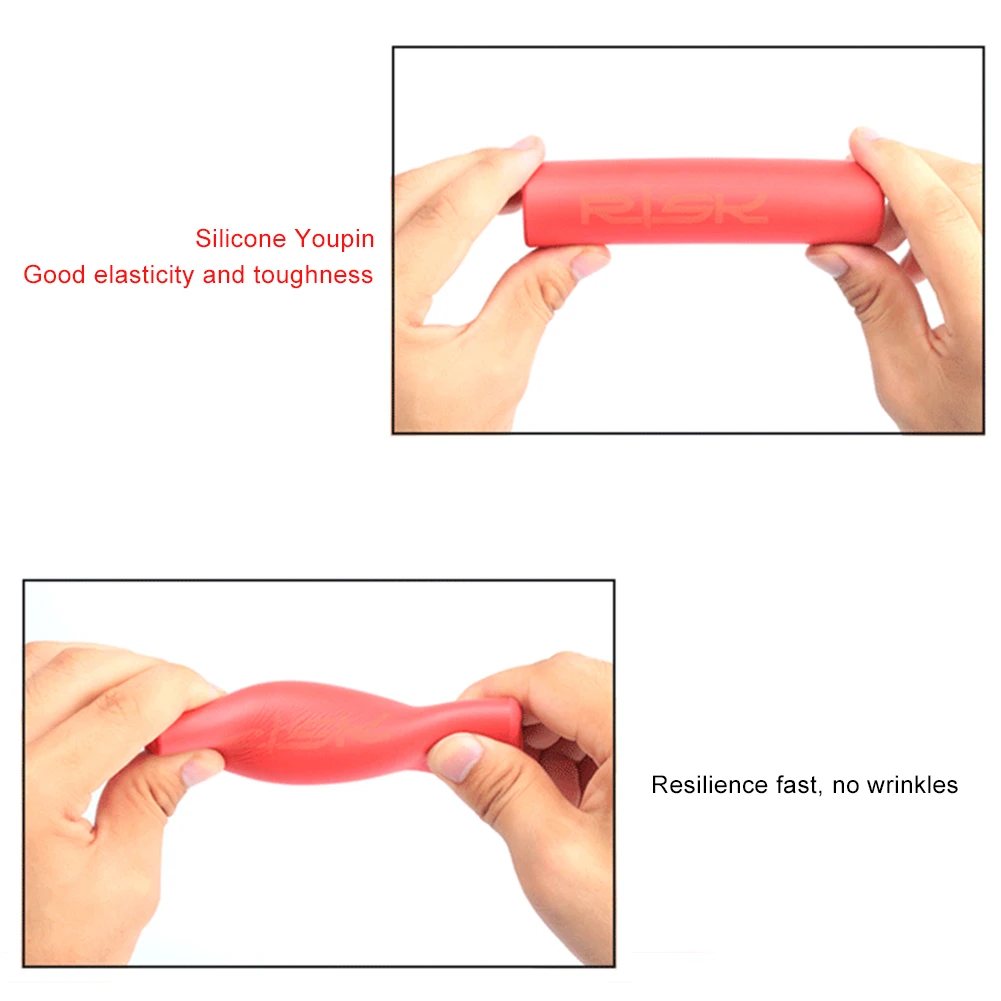 

1 Pair Mountain Road Cycling Bike Bicycle MTB Handlebar Cover Grips Smooth Soft Silicone Anti-Slip Handle Grip Lock Bar End