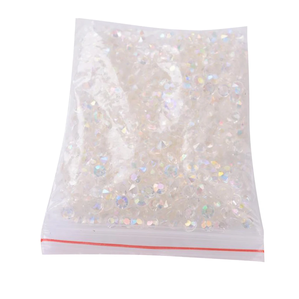 

5000pcs CLEAR WEDDING SCATTER CRYSTALS DECORATIONS DIAMOND ACRYLIC BEADS