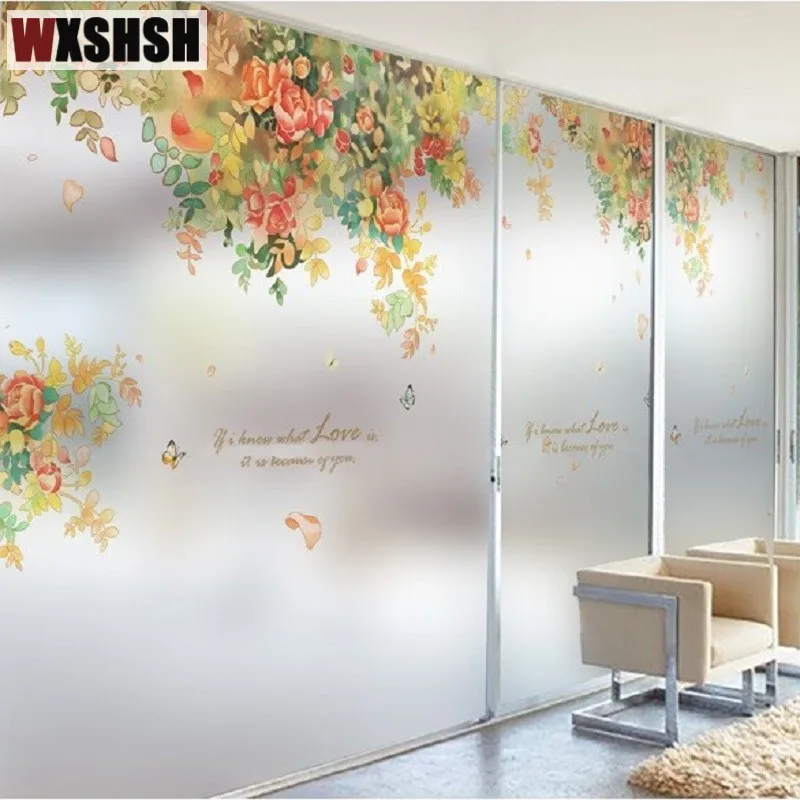 Электростатическая стеклянная пленка на заказ прочная декоративная