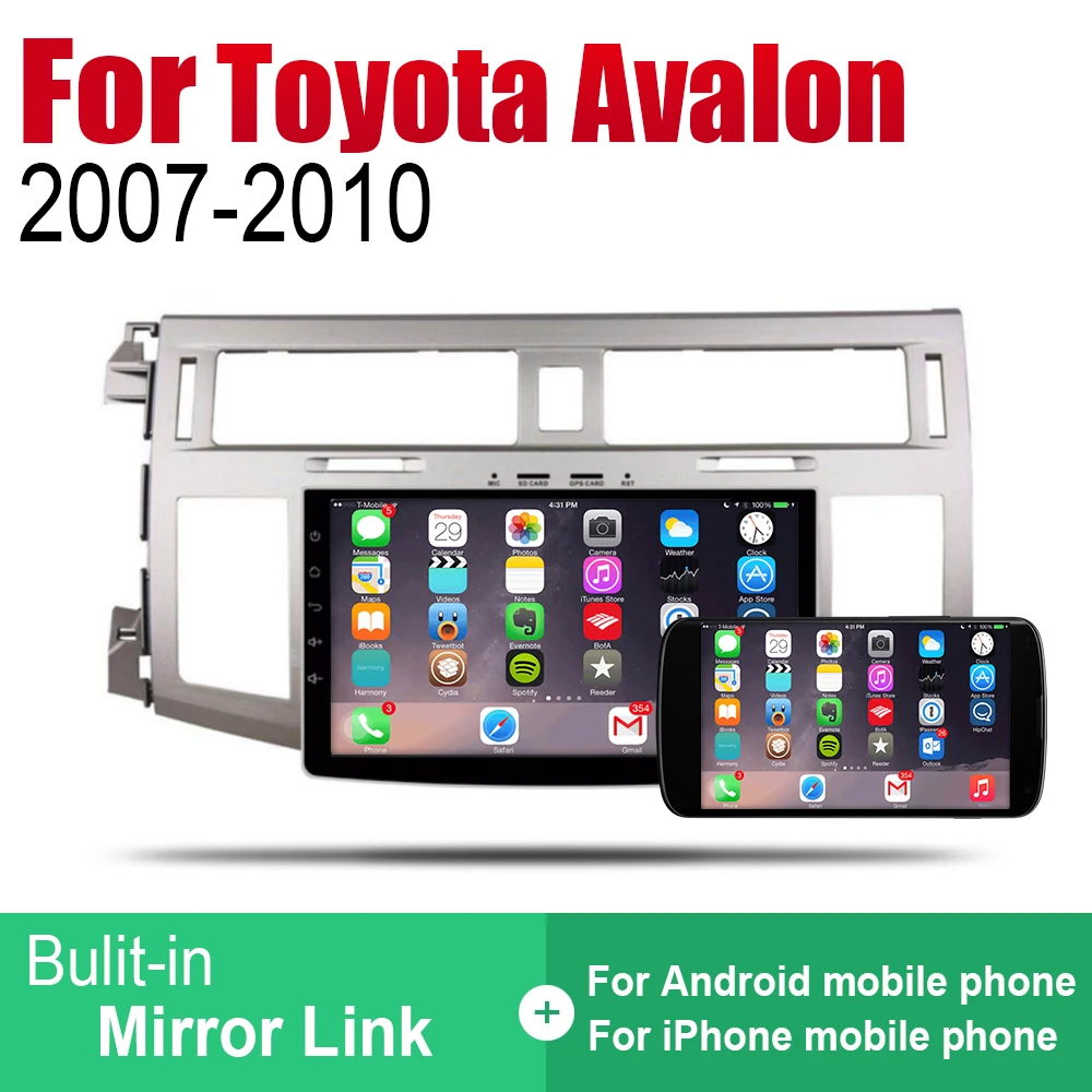 Автомобильный GPS-навигатор ZaiXi Android для Toyota Avalon 2007 ~ 2010 проигрыватель с навигацией
