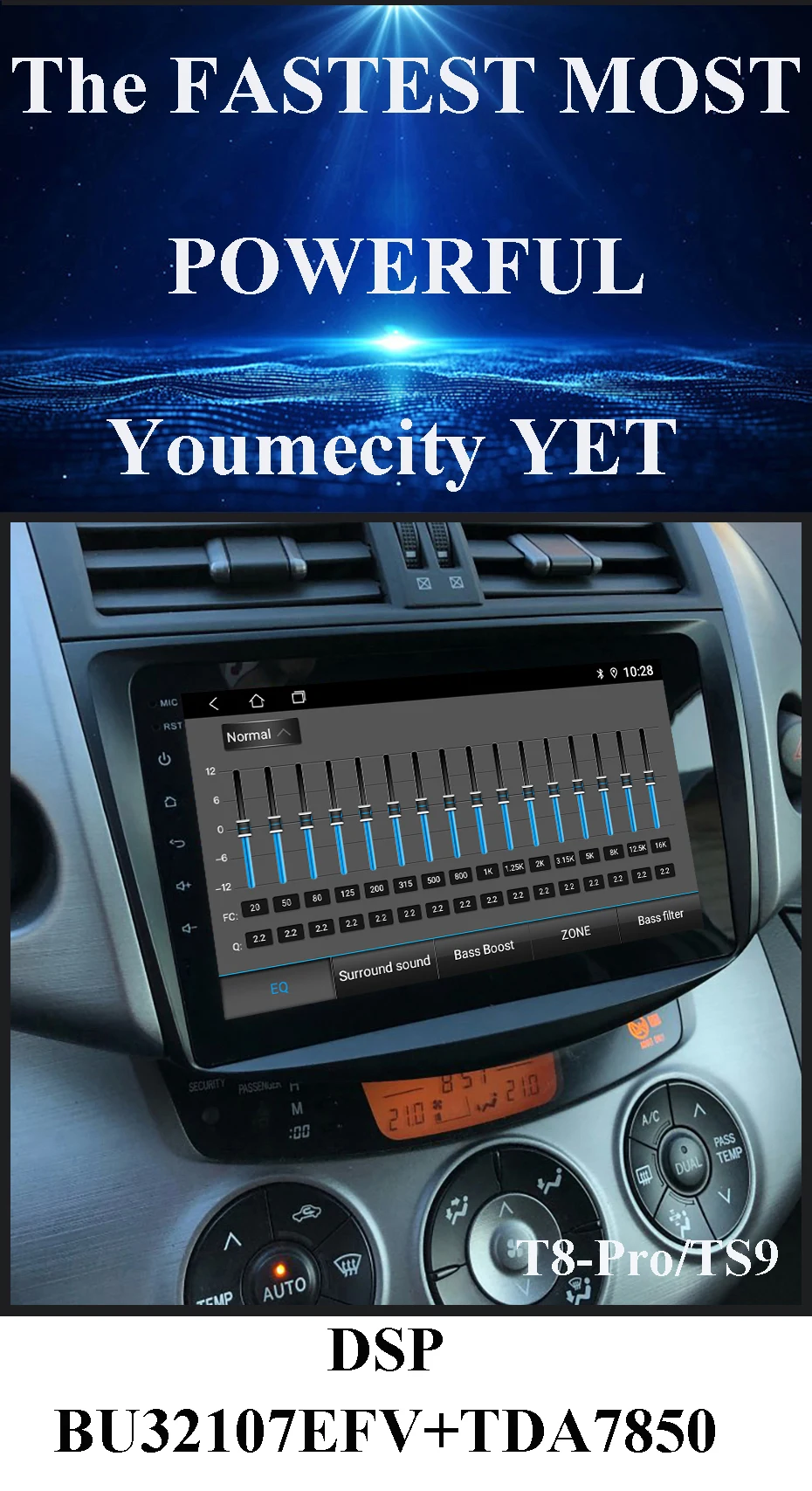 Автомобильный DVD для Toyota Old RAV4 Аудио Видео Стерео gps Радио RDS Wifi 2006-2012 1024*600 HD экран 2Din Android 9,0 Carplay TPMS