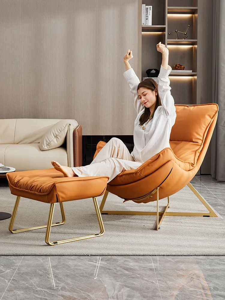 

Designer armchair light minimalist living room balcony luxury single chair recreational chair the snail chair a beanbag chair