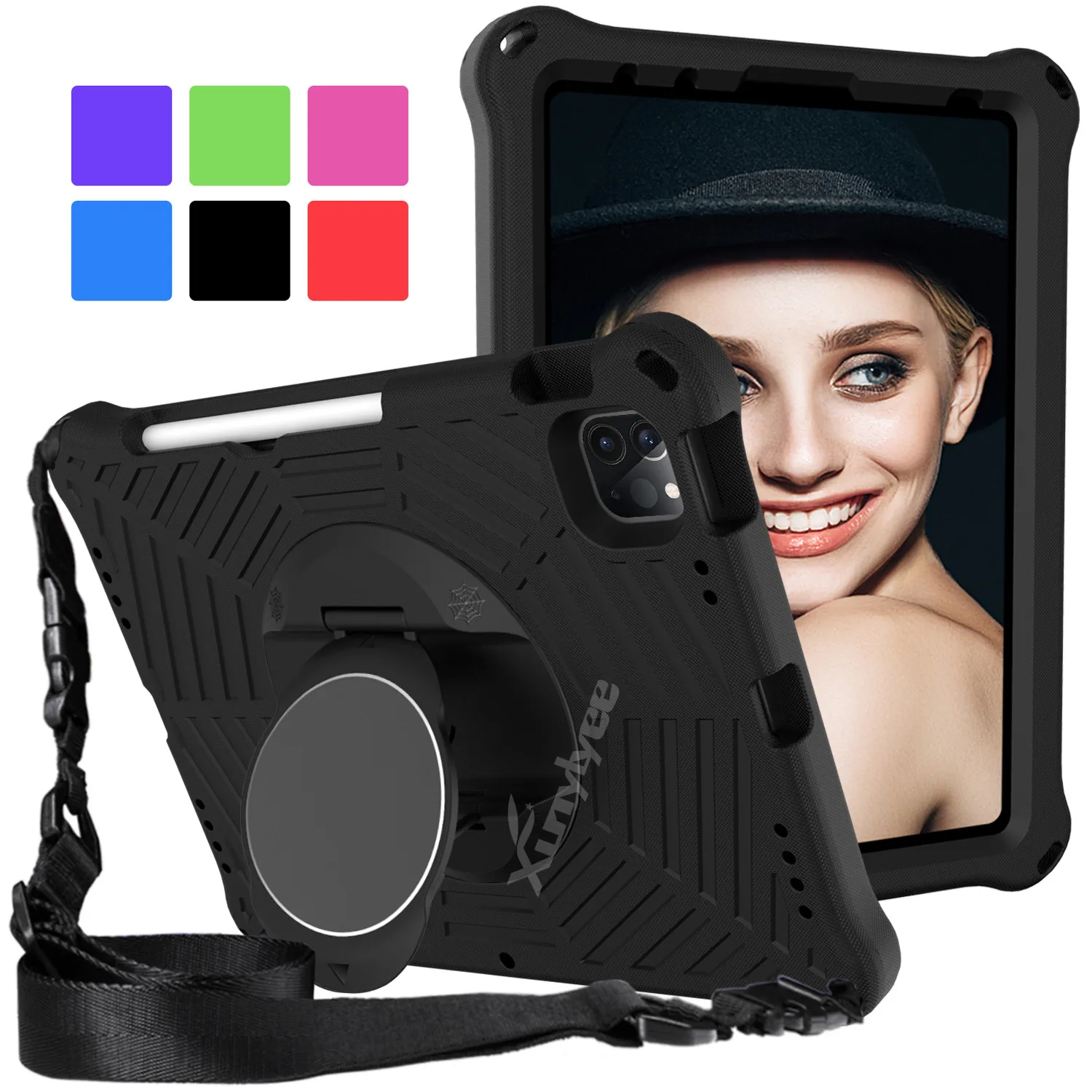 

for ipad pro 11 2021 Case EVA Materials with Strap Tablet Cover Kids Case for ipad pro 11 2021 2020 2018