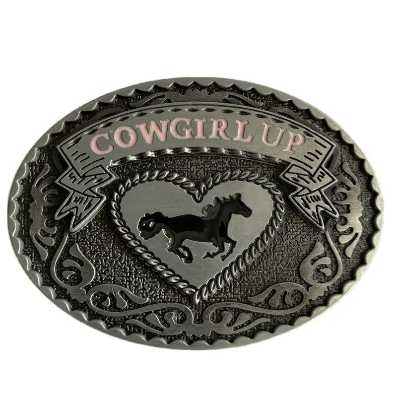 

Пряжка для ремня Cowgirl в западном стиле 10*7,7 см 78,6 г, овальные металлические пряжки, ремни, аксессуары для джинсов, подходит для широкого ремня ...