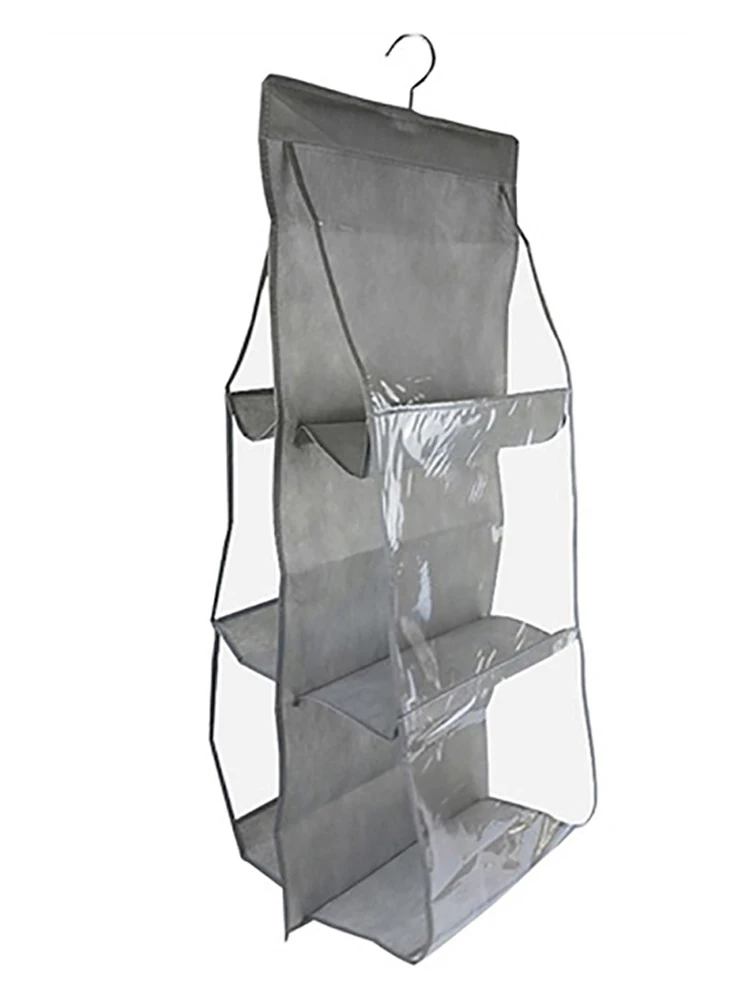 Складная подвесная сумка 6 карманов вешалка для хранения крюк полка органайзер