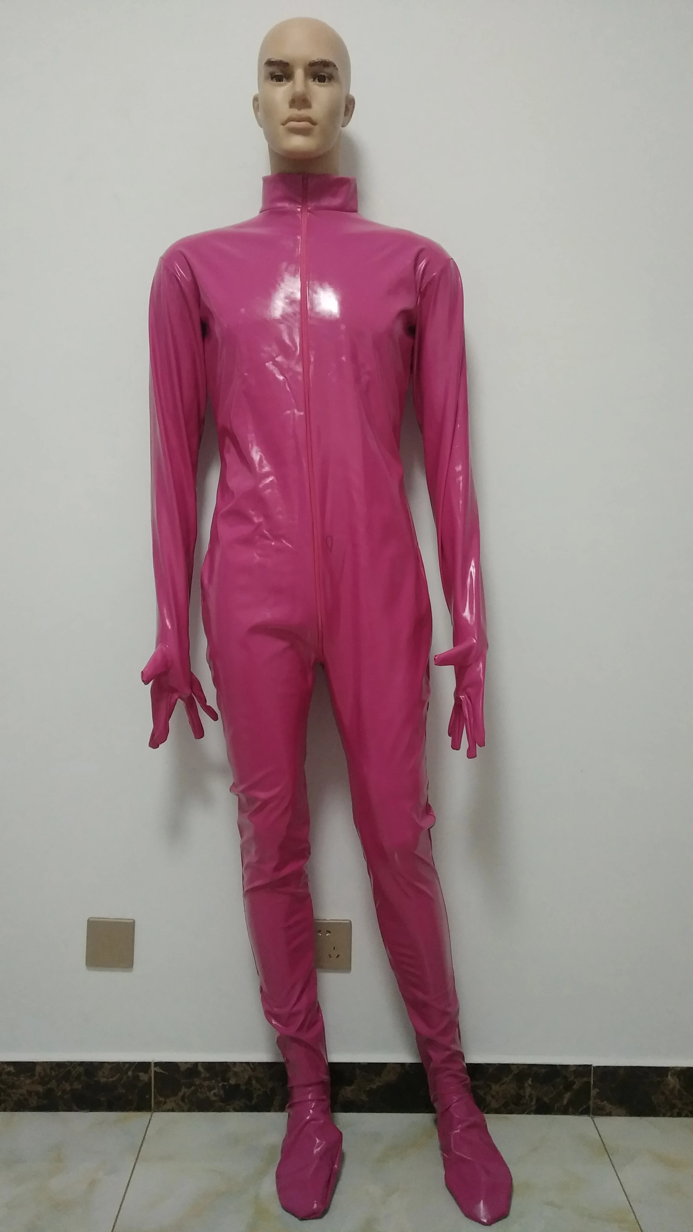 Брендовые костюмы для косплея на Хэллоуин из ПВХ кожи полный боди мужские