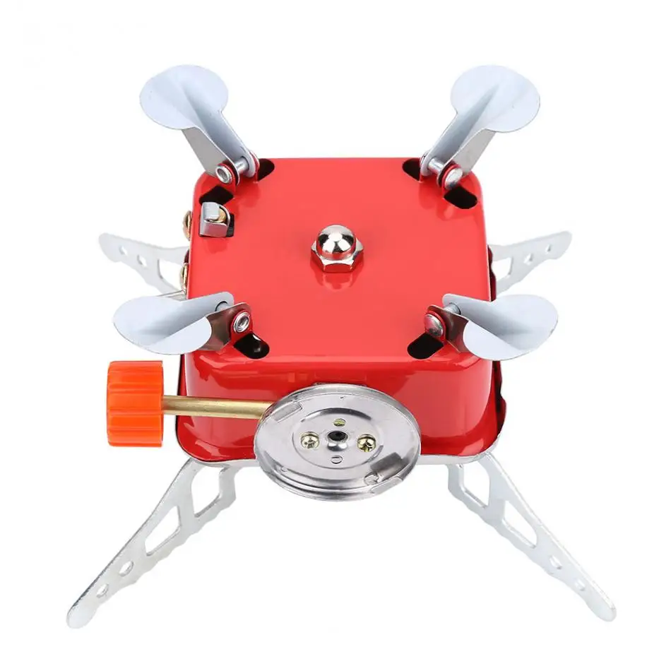 Портативный Кемпинг плита мини открытый складной Металл газовая печь для