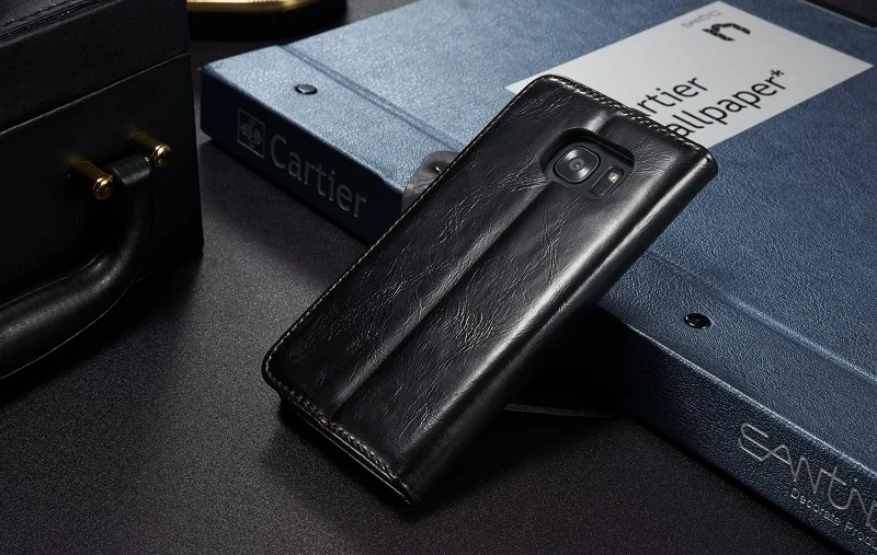 Роскошный Магнитный откидной Чехол для samsung galaxy S7 edge S8 S9 S10 Plus S5 Mini S4 S6 edge Plus винтажный кожаный чехол-бумажник