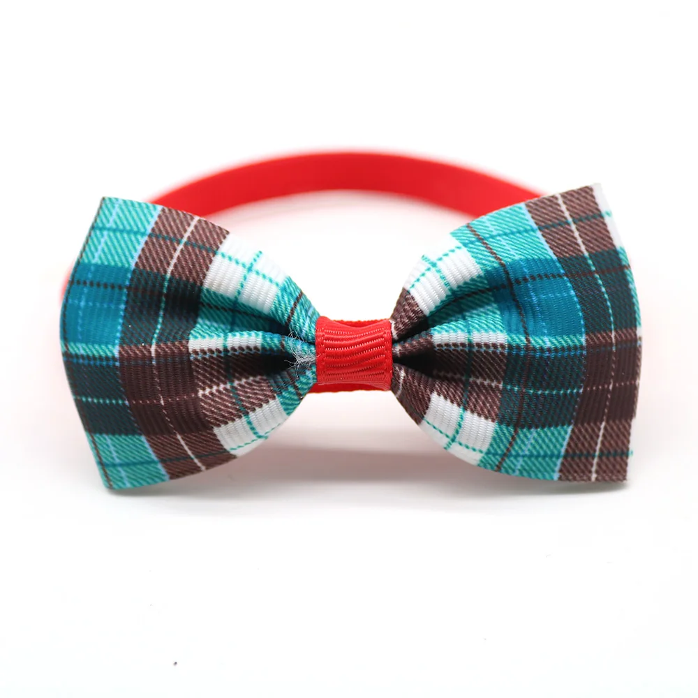50pcs Dog Cat Bow Ties&ampBowtie Adjustable Classic Plaid Ribbon Collar Accessories Pet Supplies | Дом и сад