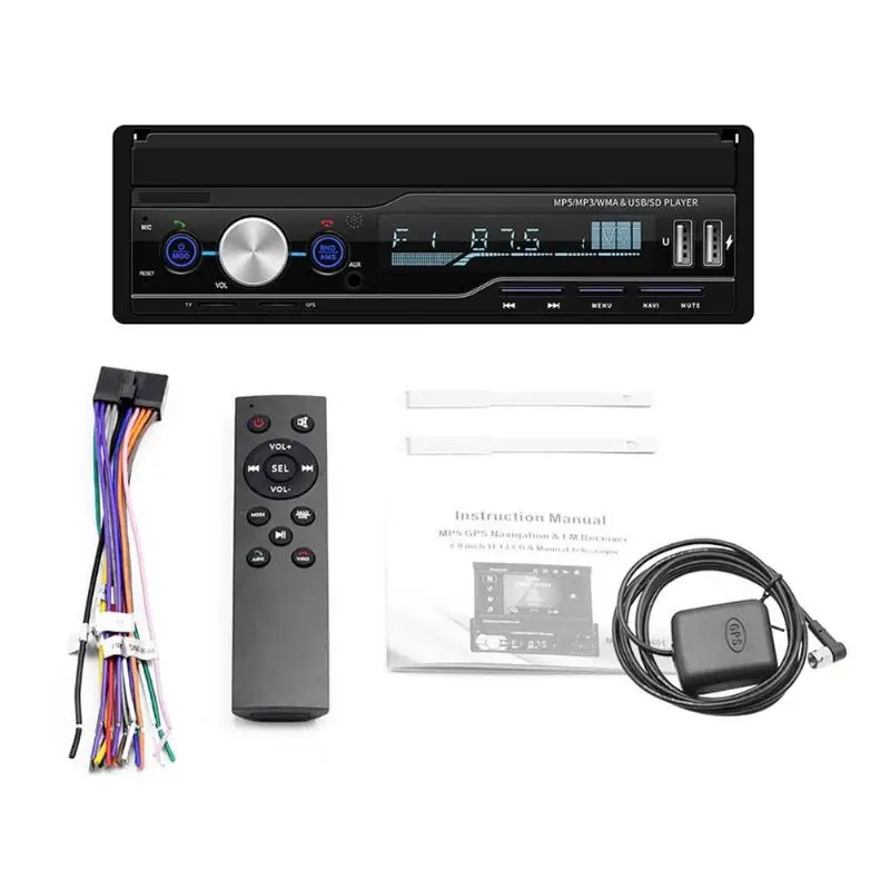 Автомобильная стереосистема T100G 7 дюймов MP5 плеер RDS FM AM радио Bluetooth USB AUX головное