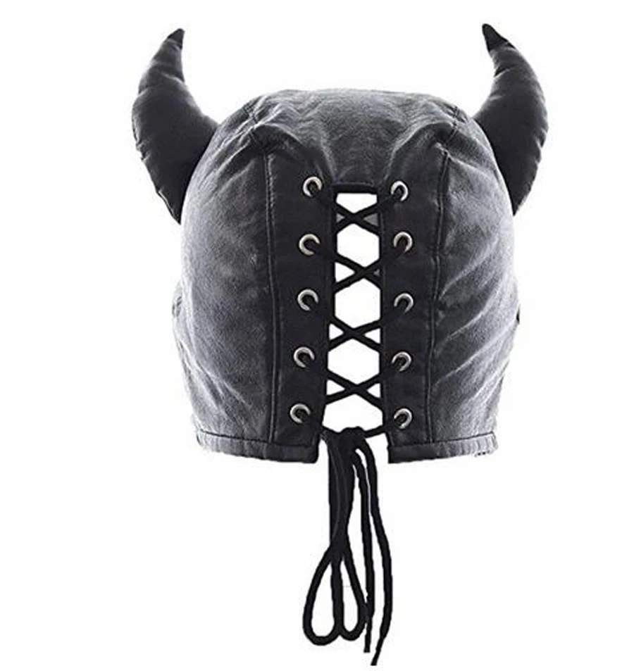 SM Leather Padded Hood Blindfold,Head Harness Mask Gag, BDSM Bondage ,Sex Toys For Couples Accessories