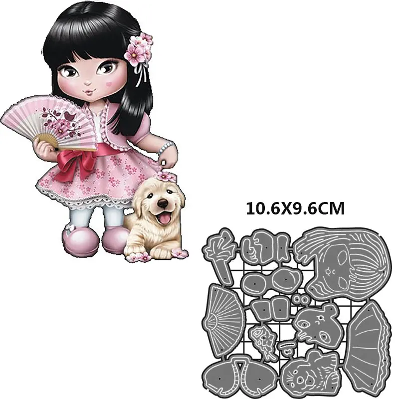 Металлические Вырубные штампы 2019 новая кукла девочка Скрапбукинг для рукоделия