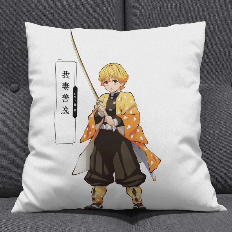 Диванная подушка с дьявольским лезвием аниме вторичный элемент каштановый