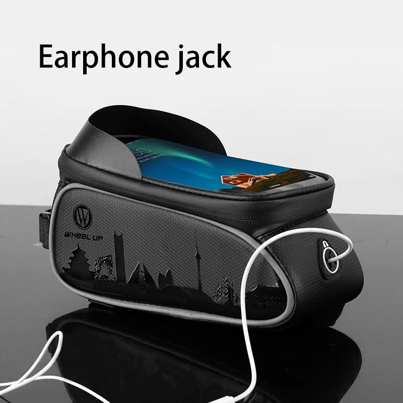

Bike Bicycle Cycling Bag Frame Front Top Tube Cycling Bag Waterproof Phone Case Touchscreen Bag MTB Pack Bicycle Accessories
