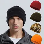 Зимняя ветрозащитная теплая шапка унисекс для походов, рыбалки, велоспорта, охоты, Военная Тактическая 2021