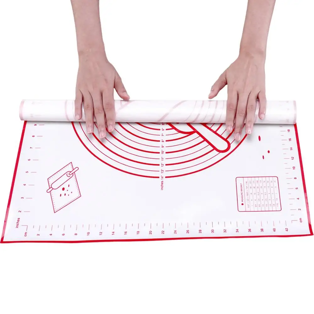 

60*40CM Non-Stick Silicone Baking Mat Pad Baking Sheet Glass Fiber Rolling Dough Mat Cookie Macaron Baking Mat Pastry Tools