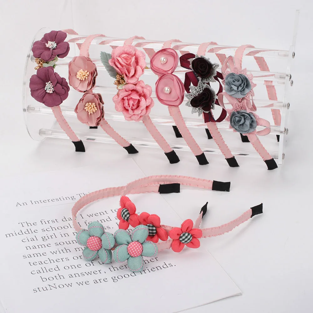 

CN Girls Hairband Pearl Flower Hair Accessories Hairbands Beautiful Hair Hoop Hair Princess Headbands Girls Hair Accessories