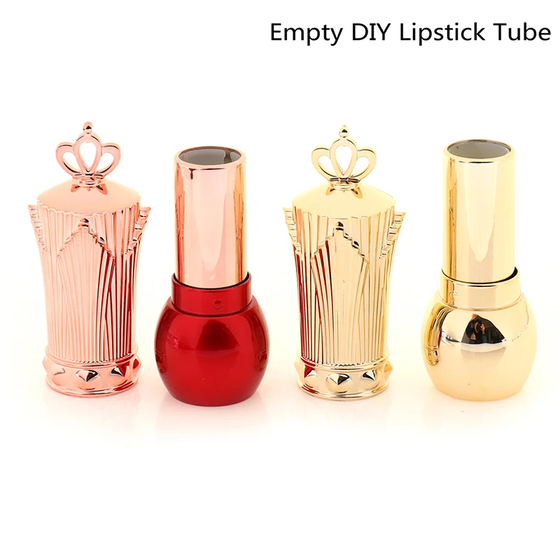 1 шт. пустая помада сделай сам трубки Корона Крышка контейнер для косметики