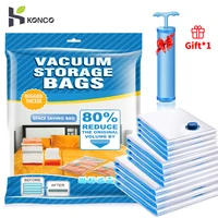 konco premium vacuum storage bags610pack vacuum bag foldable clothes organizer seal compressed travel saving bag package