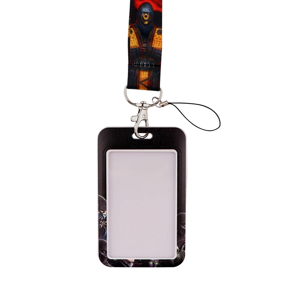 lt775 mortal kombat games lanyard for keychain id card cover pass gym mobile phone badge holder keyring neck straps accessories free global shipping