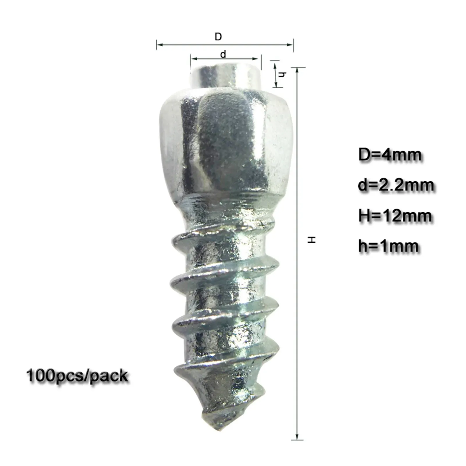 

100PCS Carbide Thread Non-Slip Nails For Tires