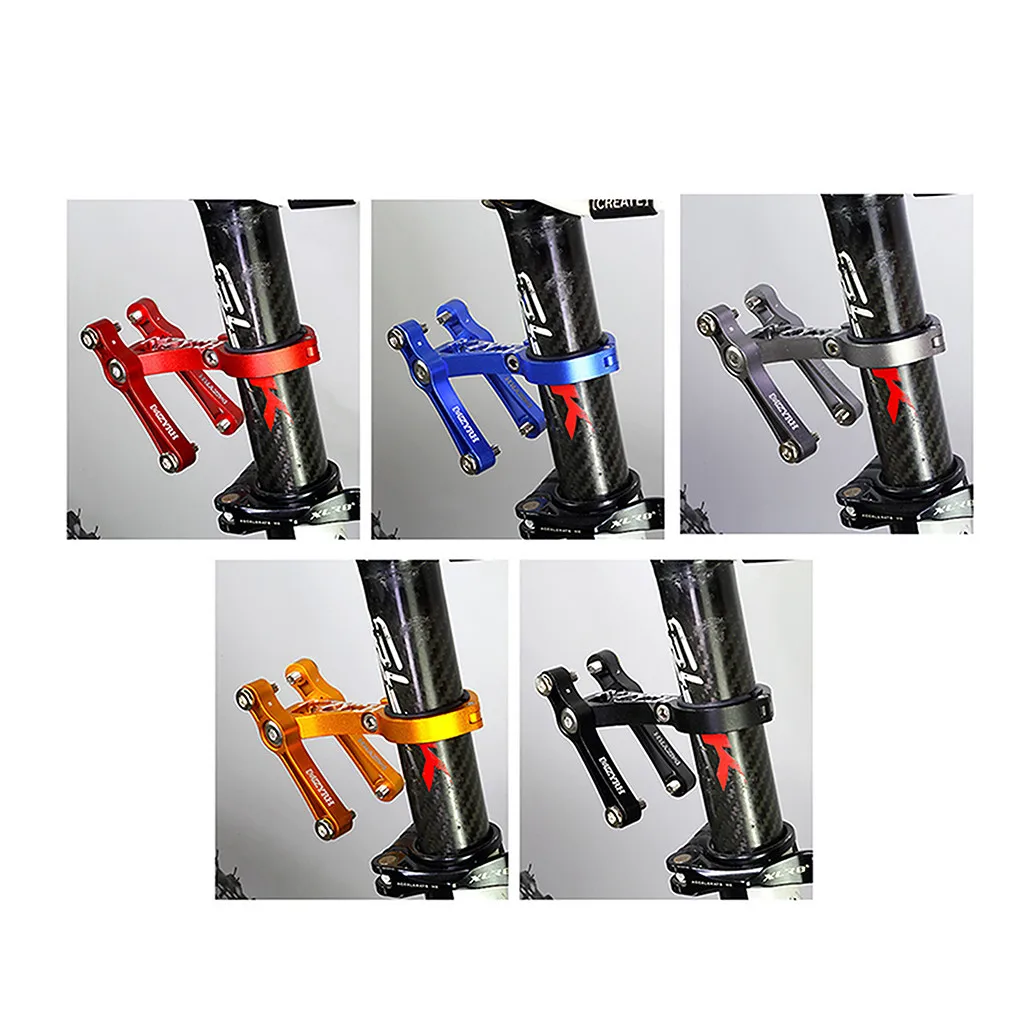 Bike Bicycle MTB Water Double Bottle Clip Cage Holder Clamp Handlebar Bracket Mount Seatpost Front Fork Frame Tube | Спорт и