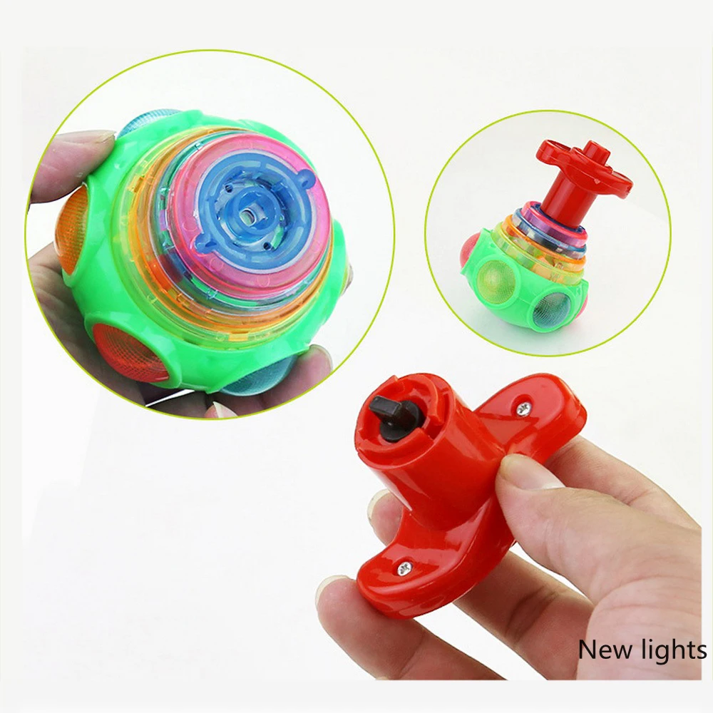 1 шт. деревянные светящиеся музыка гироскопа имитация светодиодный светильник