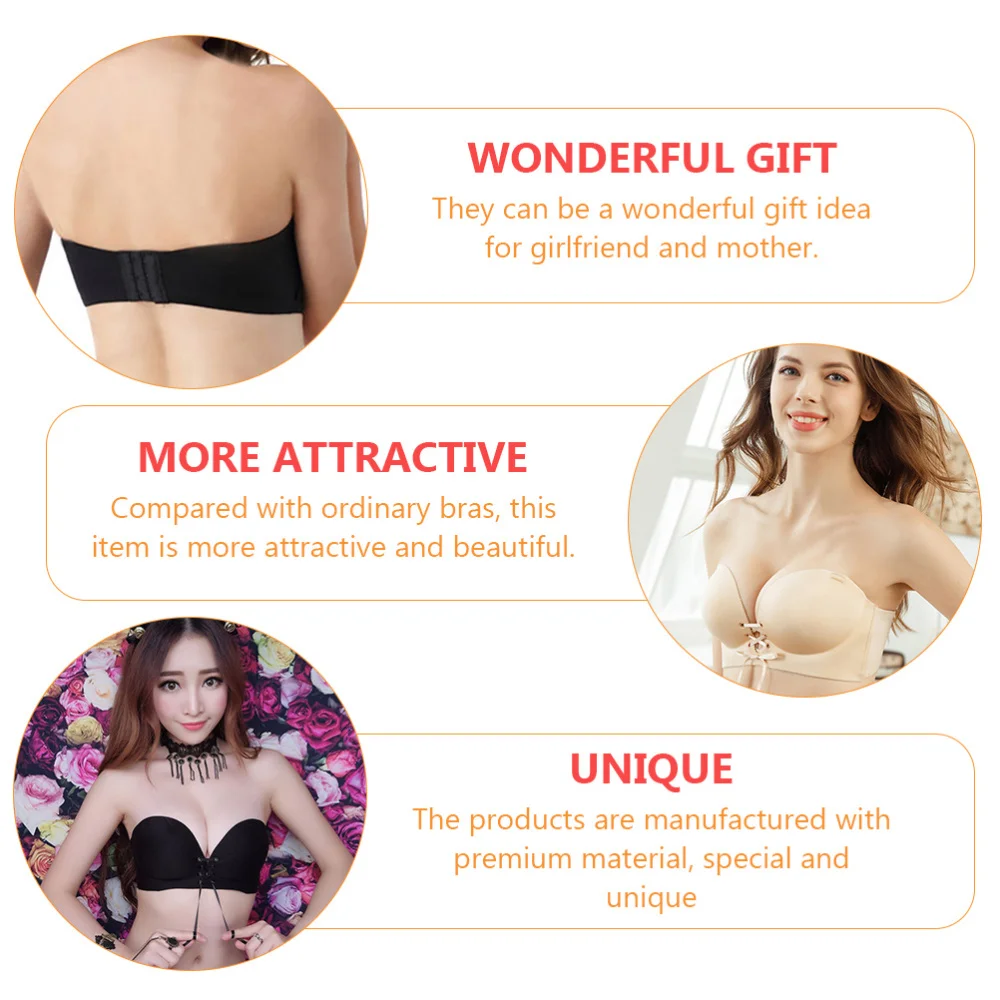 

2pcs One Piece Bras Trace and Steel Ring Underwear Comfortable Underwear