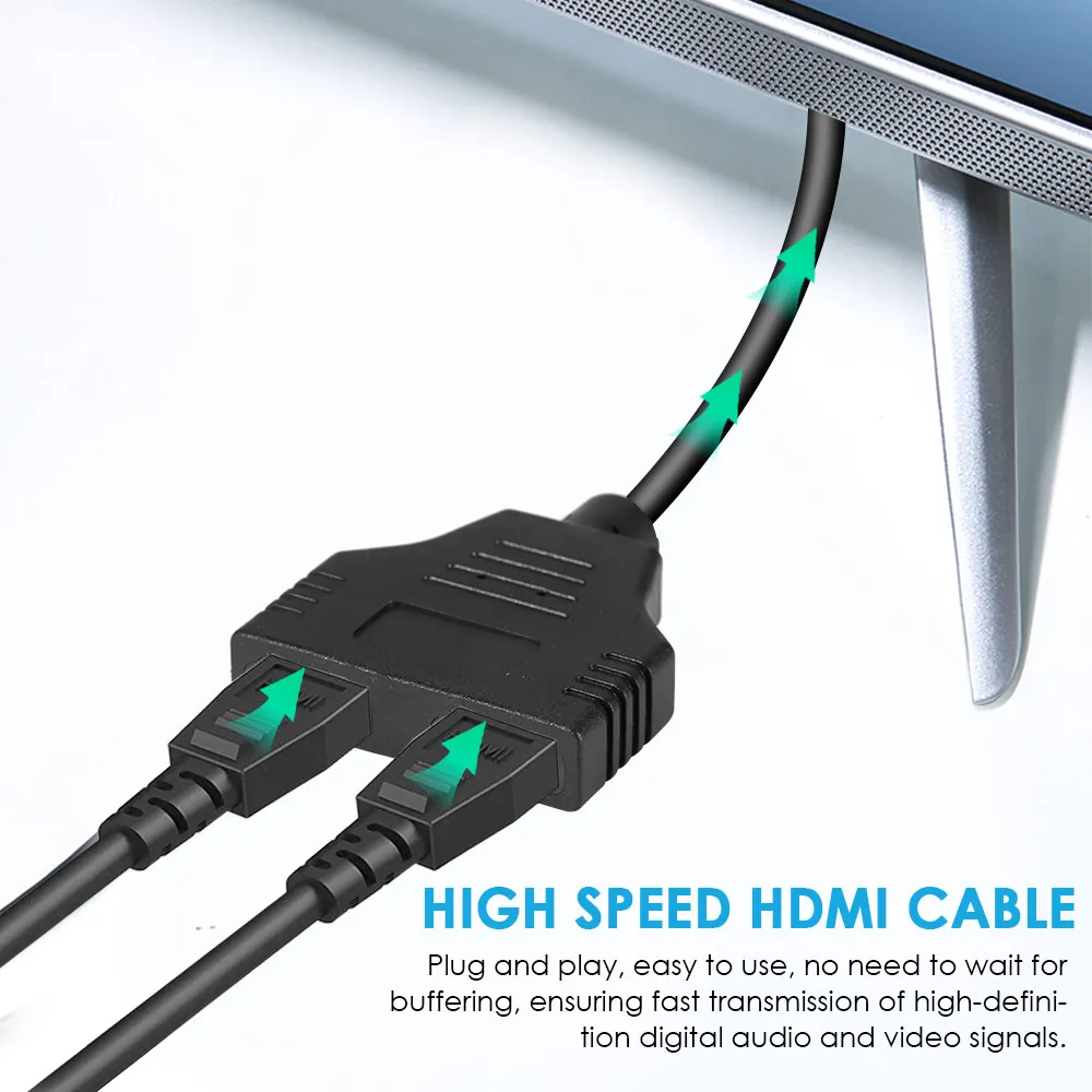 DVI к 2 HDMI1 в Выход одна точка две высокой четкости 1080P ТВ 3d видео сплиттер