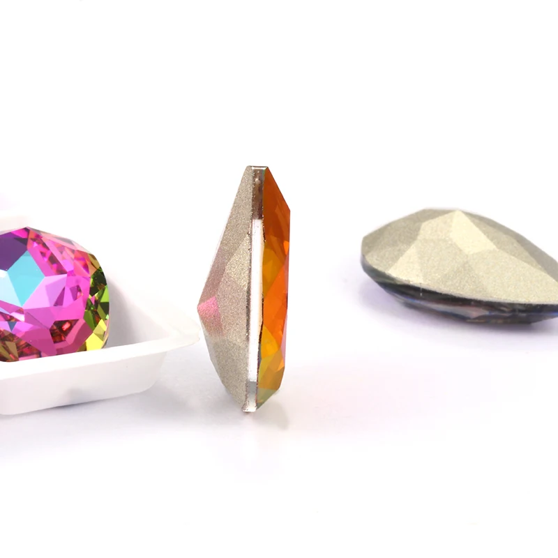 Яркие Heliotrope Tear Drop K9 стеклянные стразы объемные стразы клей на одежду ремесла Ювелирные изделия Аксессуары