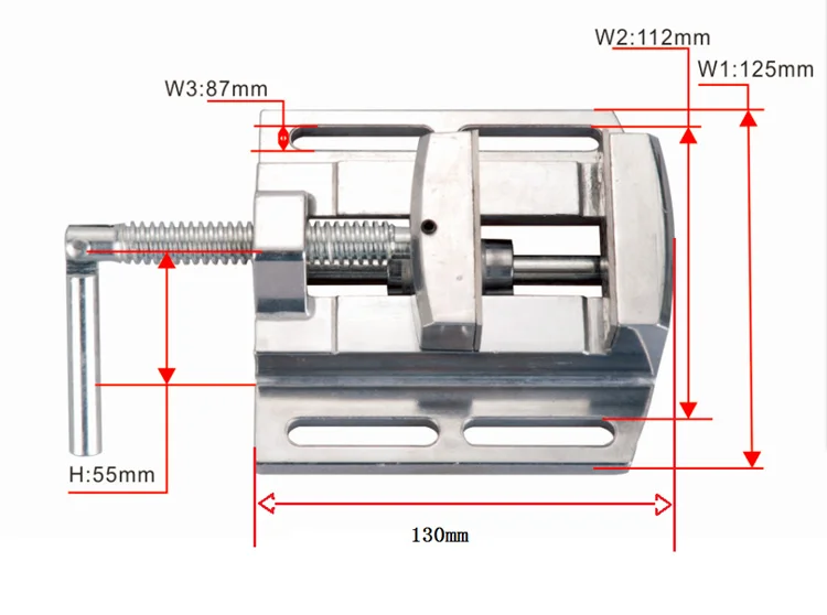 Плоские щипцы для сверлильного станка плоскогубцы 2 5 дюйма скамный зажим 1 шт.|clamps