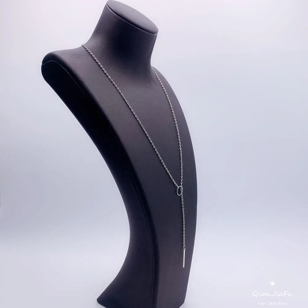 Родий ожерелья модные ювелирные изделия Свадебные подарки женские аксессуары