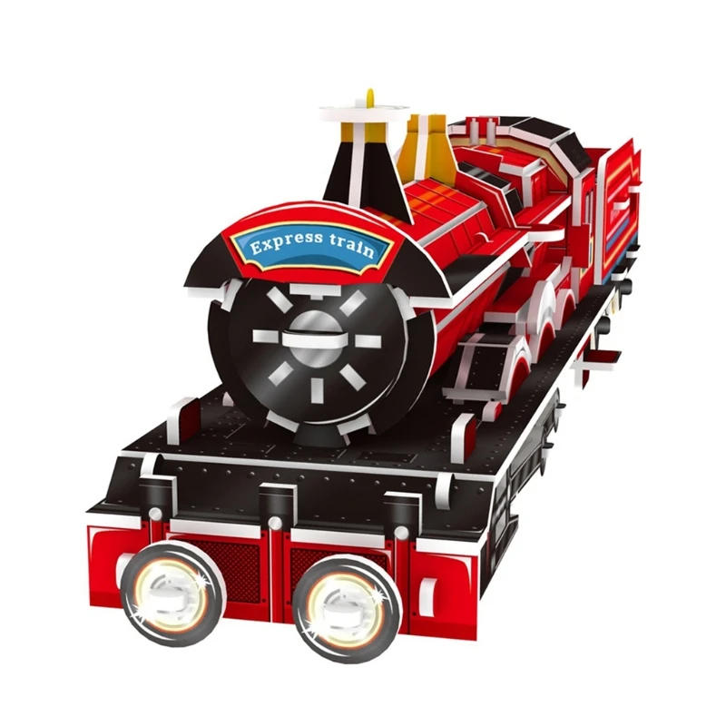 

3D Stereoscopic Puzzle for Adults and Teens Train Model Kits Intelligence Toys