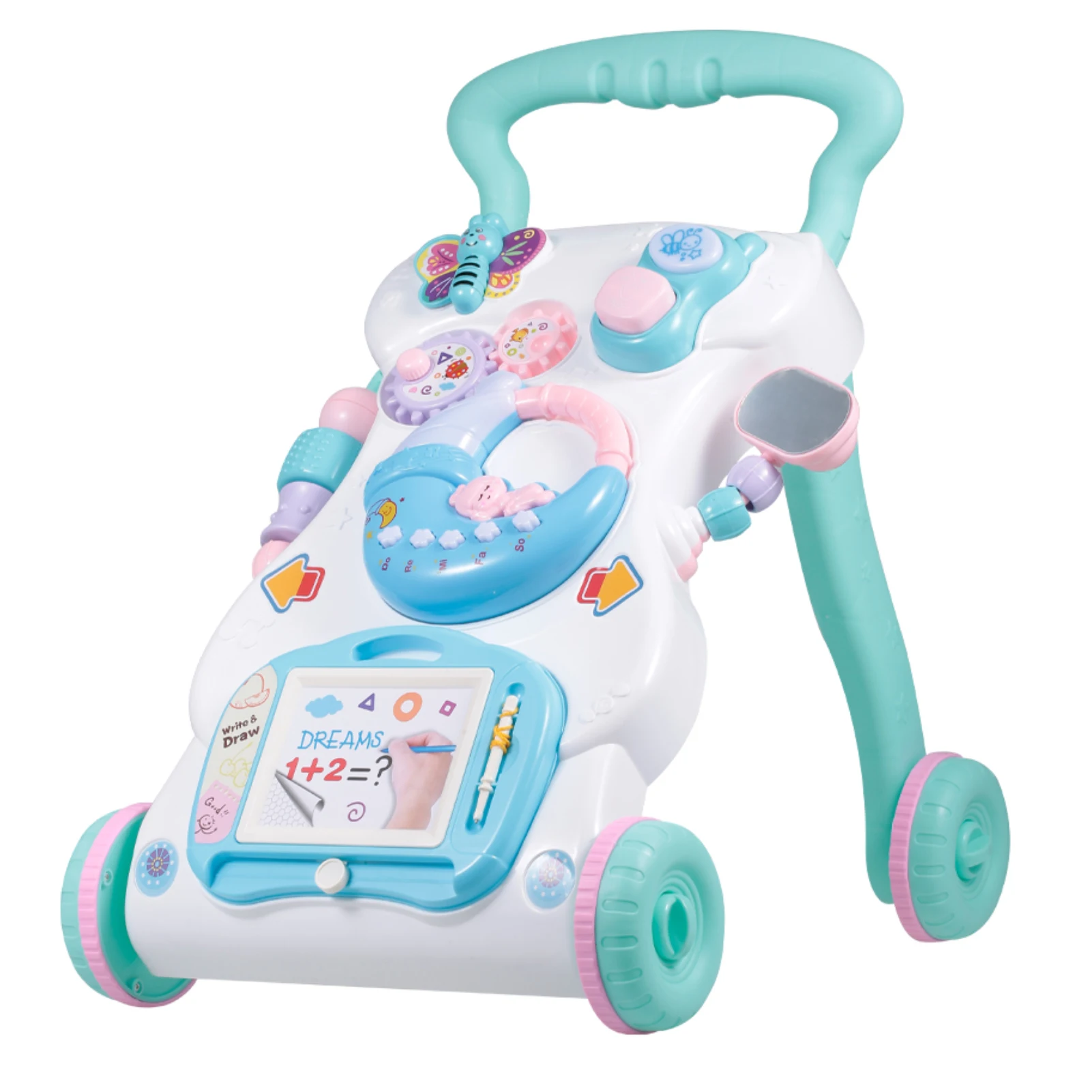 

Детский ходунок, многофункциональный ходунок для малышей, Обучающие музыкальные ходунки для малышей, балансировочные ходунки, детская игр...