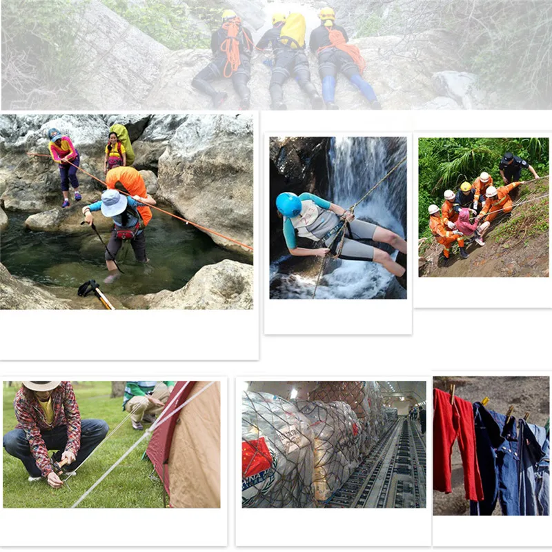 

10M/20M Professional Rock Climbing Cord Outdoor Hiking Accessories Rope 9.5mm Diameter High Strength Cord Safety Rope