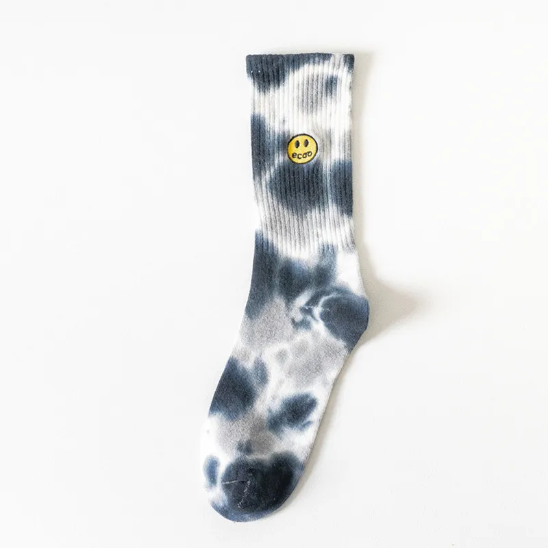 

2021 Fashion New Cotton Socks Tie-dye breathable Cotton socks YZ-S-DRY-0001-1 Running Hiking Basketball Long Socks