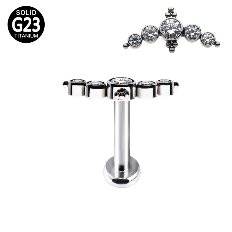 ASTM F136 титановые кольца для губ козелка и завитка ушной раковины набор колец